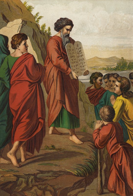 Mosè scende dal monte da Raffaello Sanzio Raphael