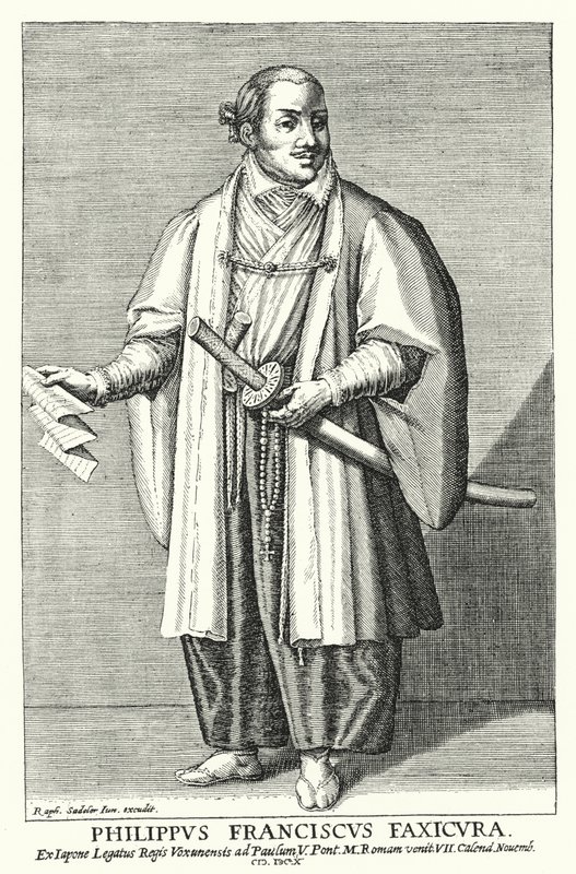 Hasekura Tsunenaga, ambasciatore giapponese al Papa, 1615 da Raphael I after Sadeler