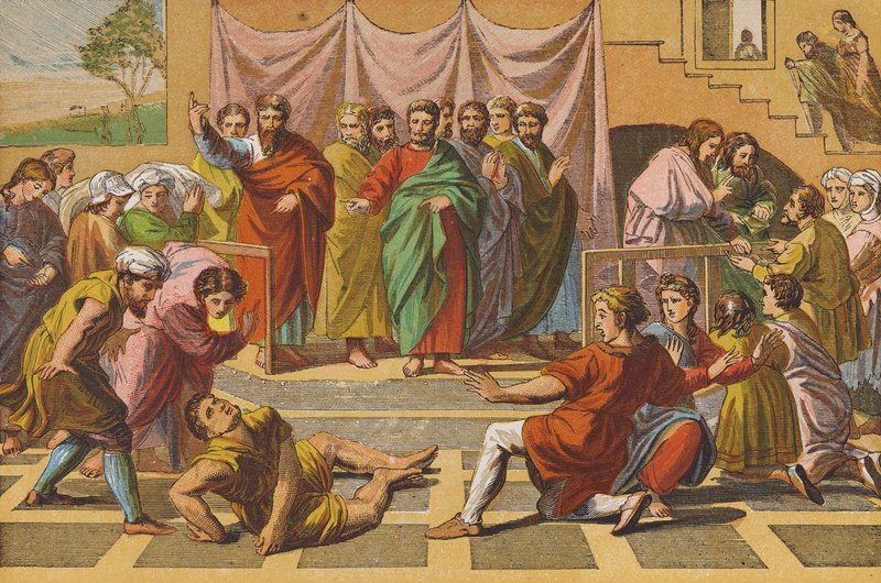 La morte di Anania da Raphael (1483 1520) (after)