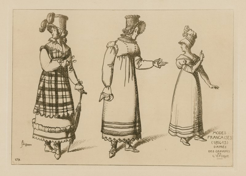 Mode francesi (1814-15) da Raphael Jacquemin