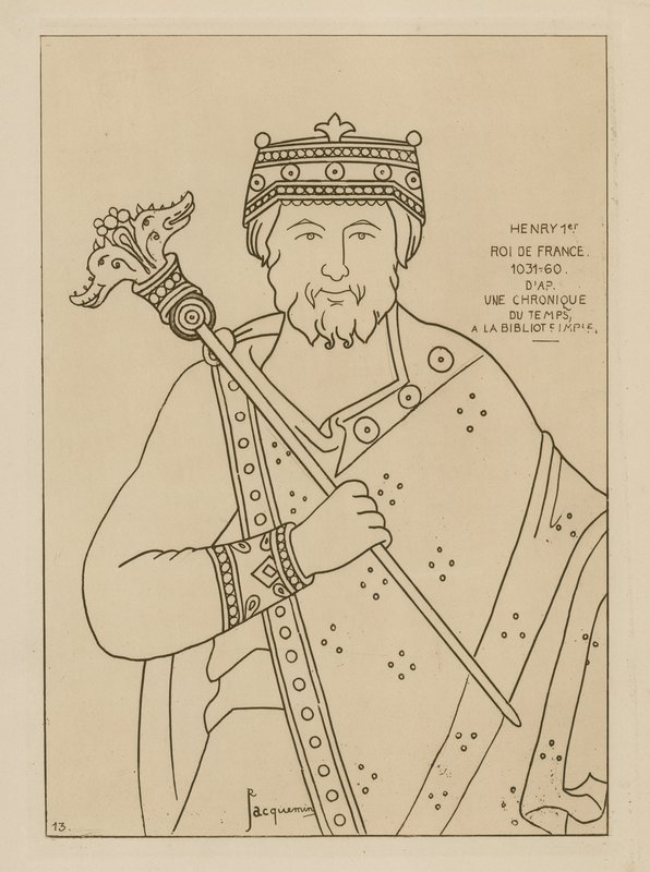 Enrico I, Re di Francia, 1031-1060 da Raphael Jacquemin