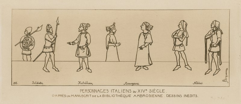 Personaggi italiani del XIV secolo da Raphael Jacquemin