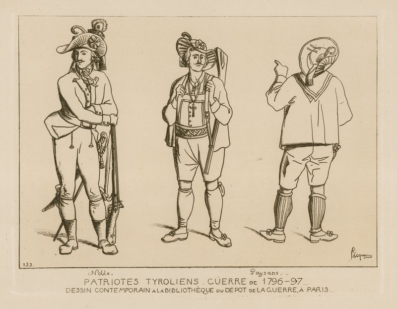 Patrioti tirolesi, Guerra del 1796-1797 da Raphael Jacquemin