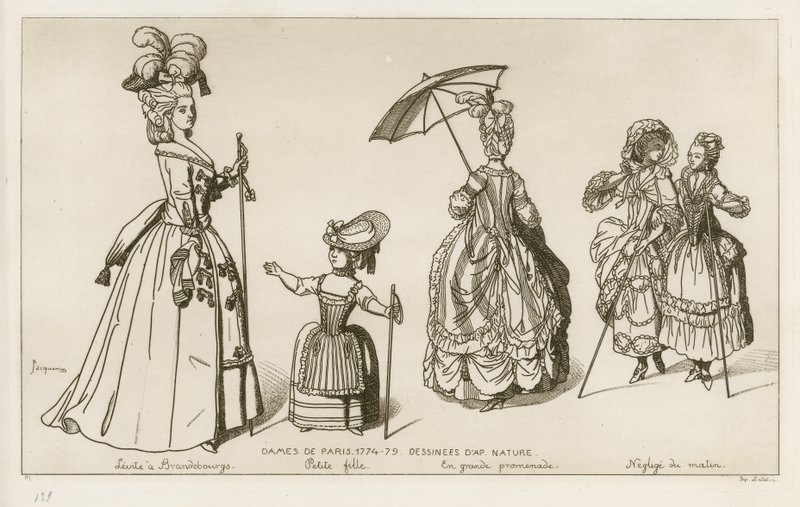 Donne di Parigi, 1774-79 da Raphael Jacquemin