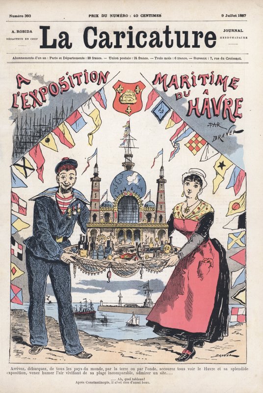 Esposizione marittima a Le Havre, Francia da Renard Jules Draner
