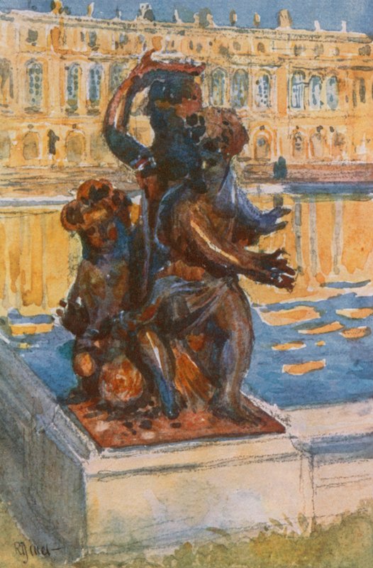 Gruppo di bronzo sul Parterre d