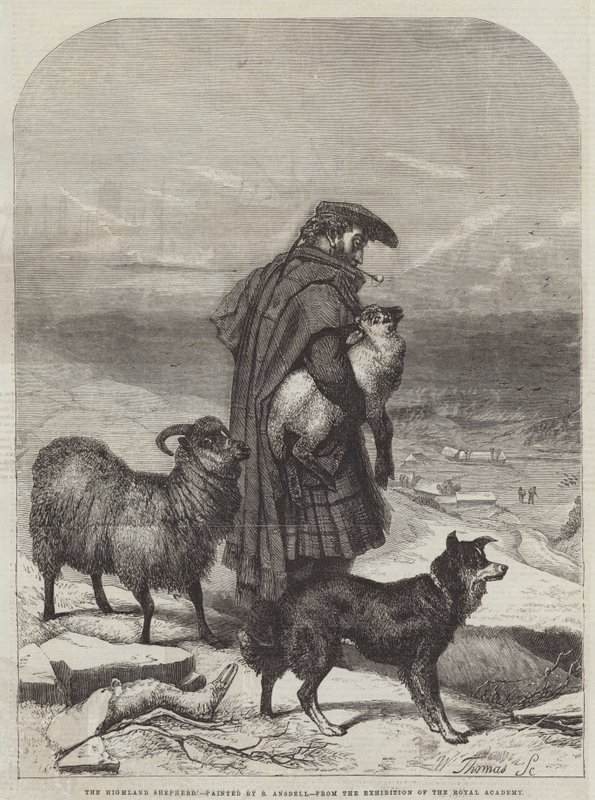 Il pastore delle Highlands da Richard Ansdell