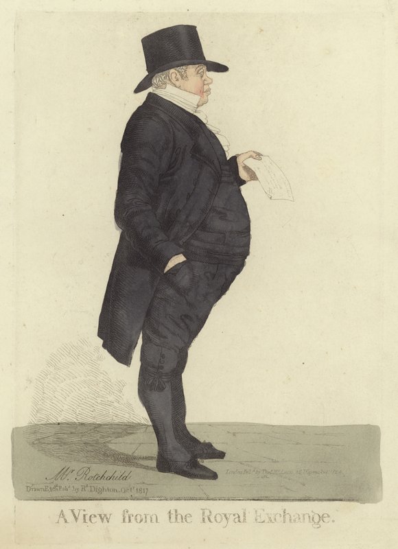 Nathan Mayer Rothschild, 1817 da Richard Dighton