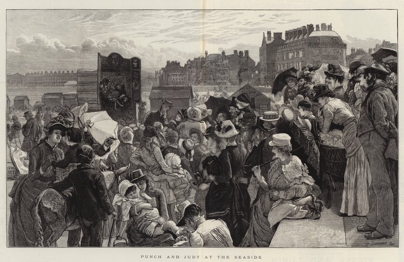 Punch e Judy al mare da Robert Barnes