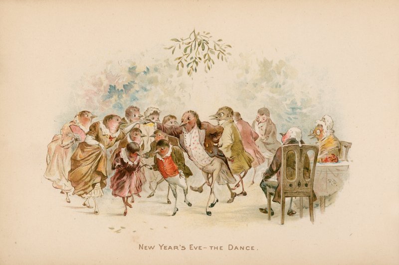 Illustrazione per I Rami o Natale a Ruddock Hall da Robert Dudley