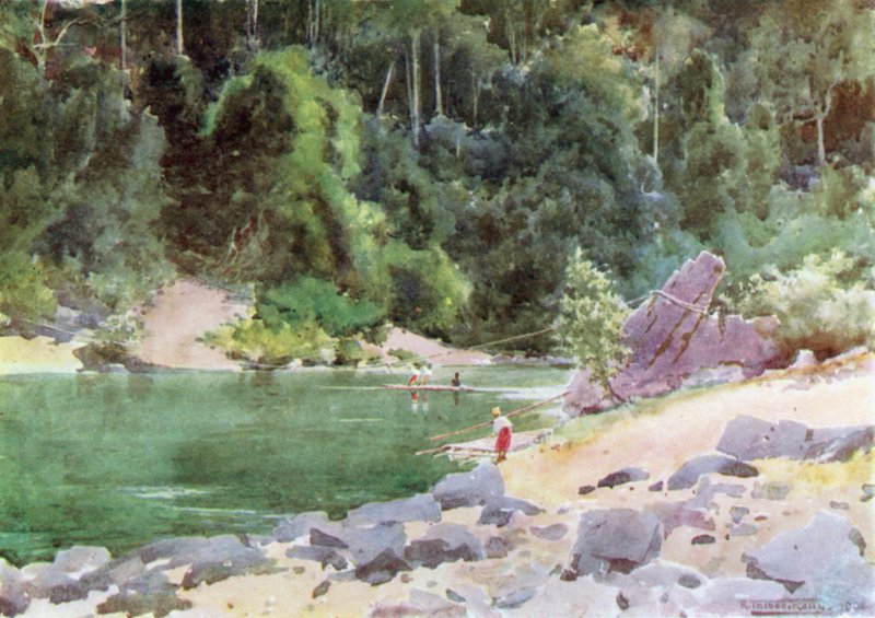 Traghetto sul fiume Nan-tu da Robert George Talbot Kelly