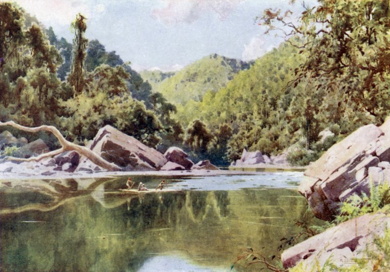 Zattera sul fiume Nan-tu da Robert George Talbot Kelly