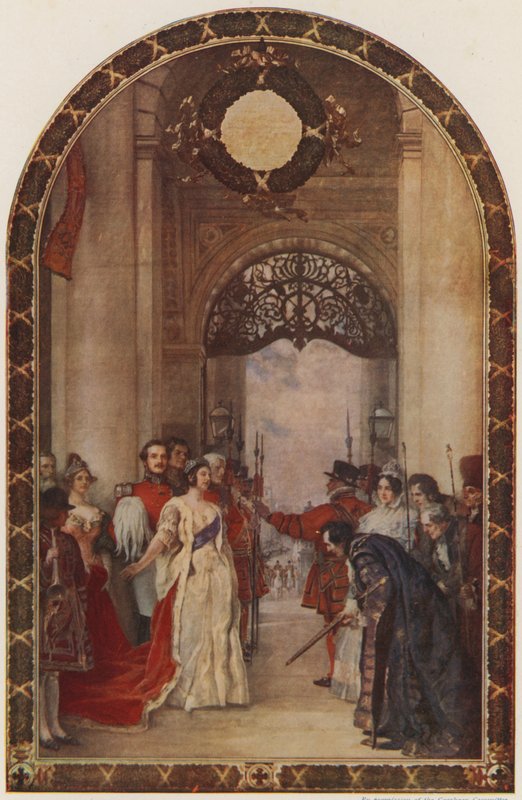Inaugurazione della Royal Exchange da parte della Regina Vittoria, Londra, 1844 da Robert Walker Macbeth