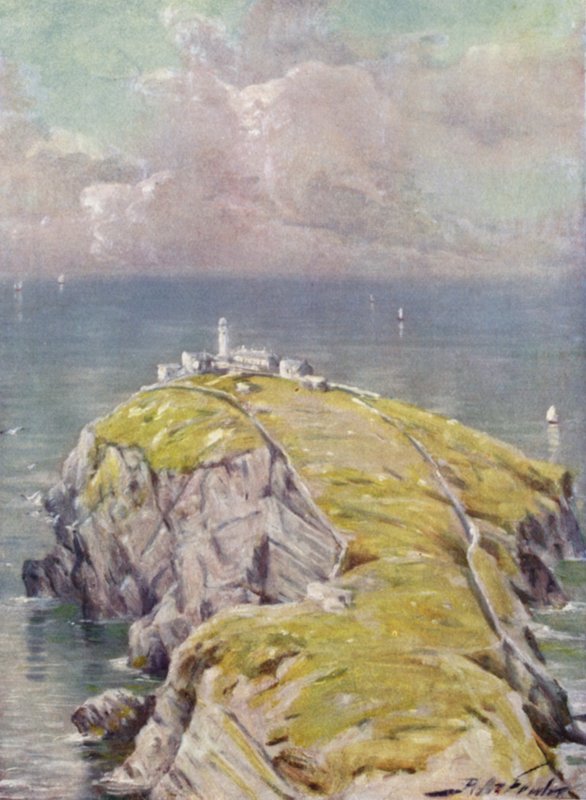 The Stack, Holyhead (litografia colorata) da Robert (after) Fowler