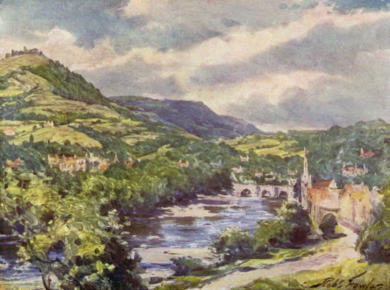 Veduta di Llangollen da Robert (after) Fowler