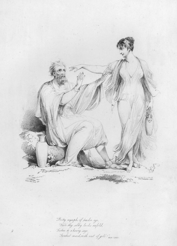 Anacreonte, Ode LXXVII da Robert Kerr (after) Porter
