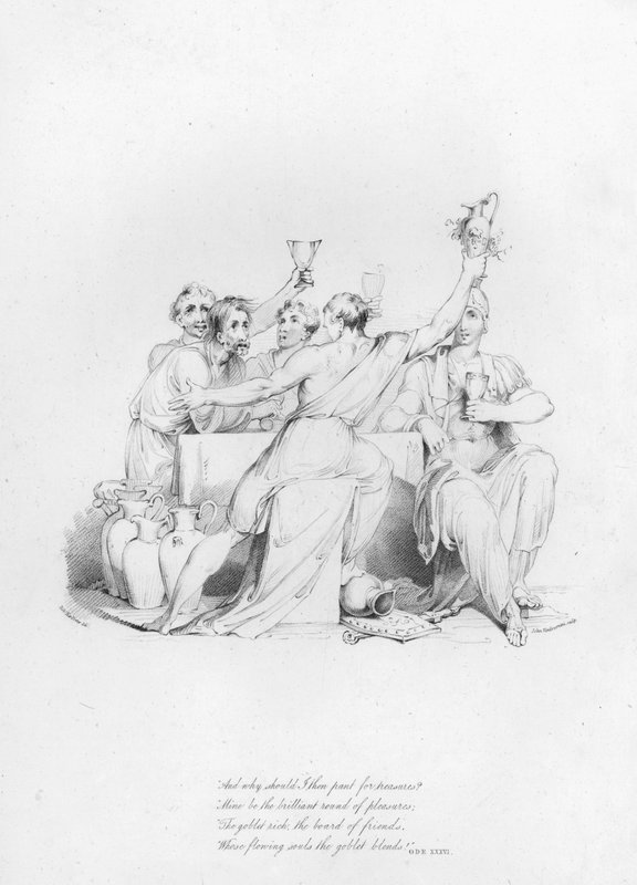 Anacreonte, Ode XXXVI da Robert Kerr (after) Porter