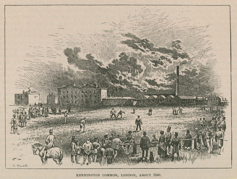 Kennington common, Londra, circa 1840 da Robert Randoll