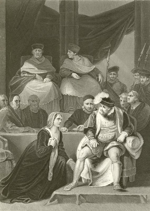 Processo del matrimonio di Enrico VIII da Robert Smirke