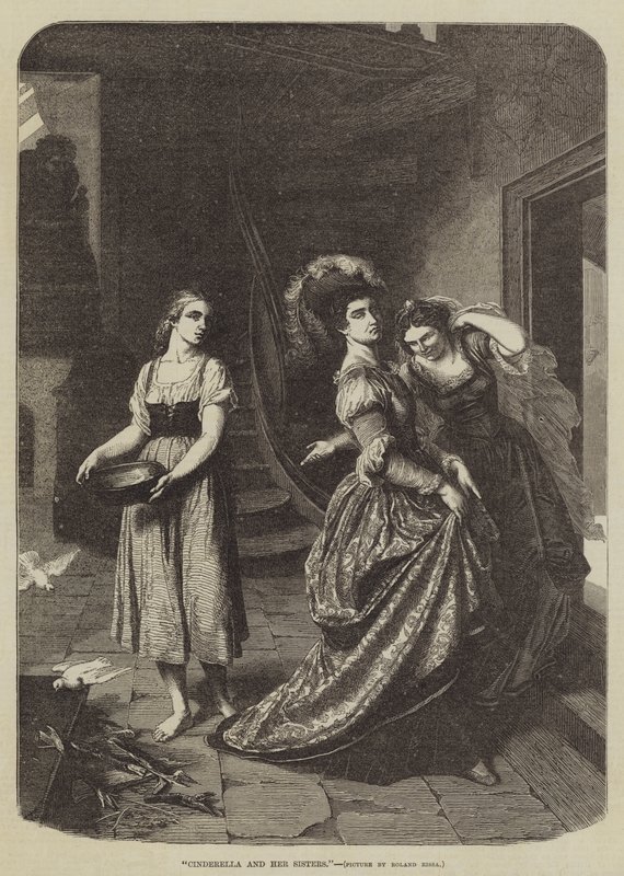 Cenerentola e le sue sorelle (incisione) da Roger Payne