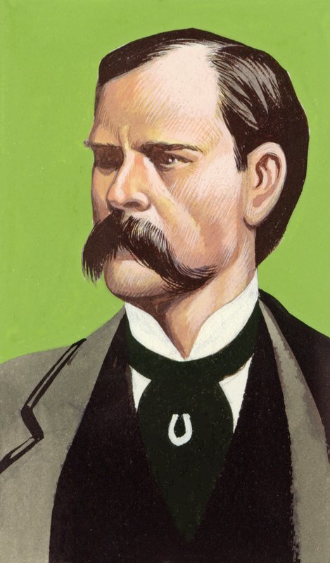 Wyatt Earp (guazzo su carta) da Ron Embleton