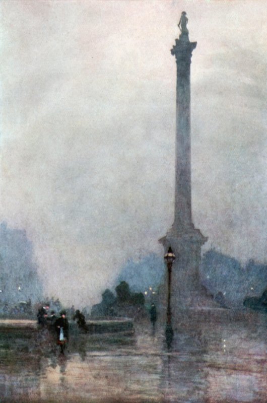 La Colonna di Nelson nella nebbia da Rose Maynard Barton