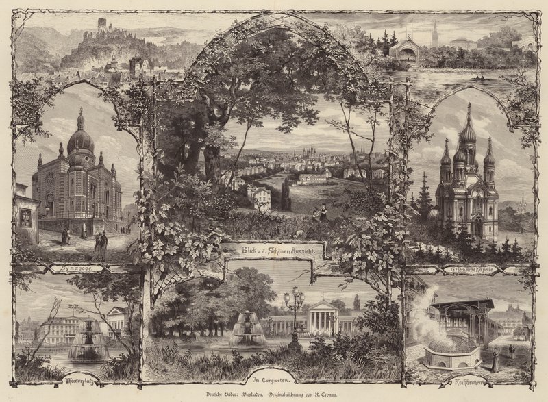 Scene da Wiesbaden, Germania da Rudolf (after) Cronau