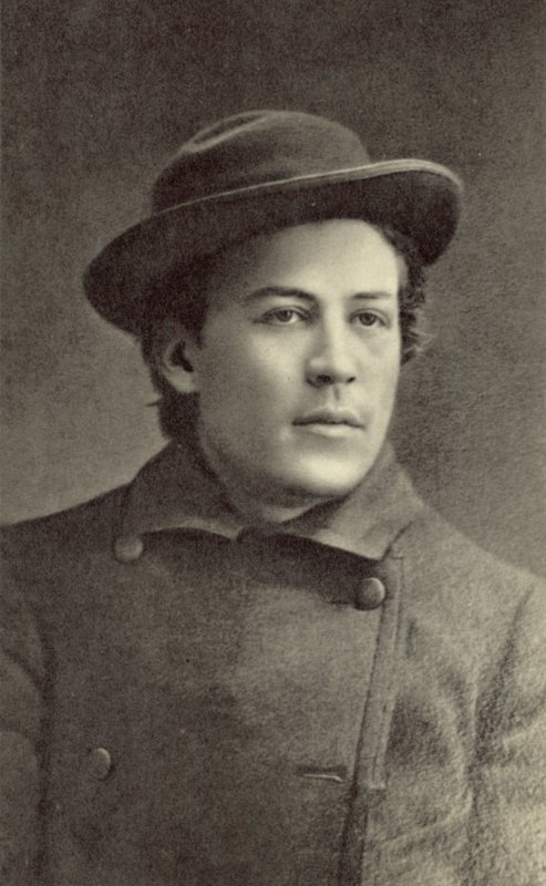 Anton Čechov, drammaturgo russo, Mosca, 1883 da Russian Photographer