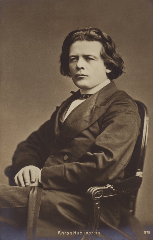 Ritratto di Anton Rubinstein da Russian Photographer