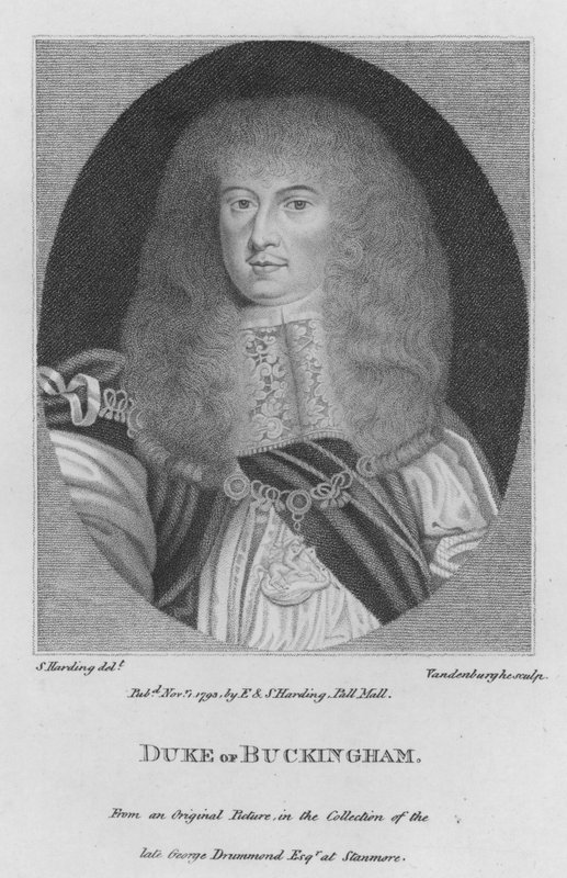 Duca di Buckingham (incisione) da S. (after) Harding