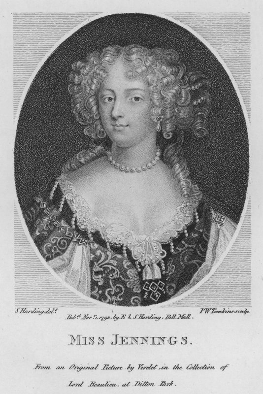 Miss Jennings (incisione) da S. (after) Harding