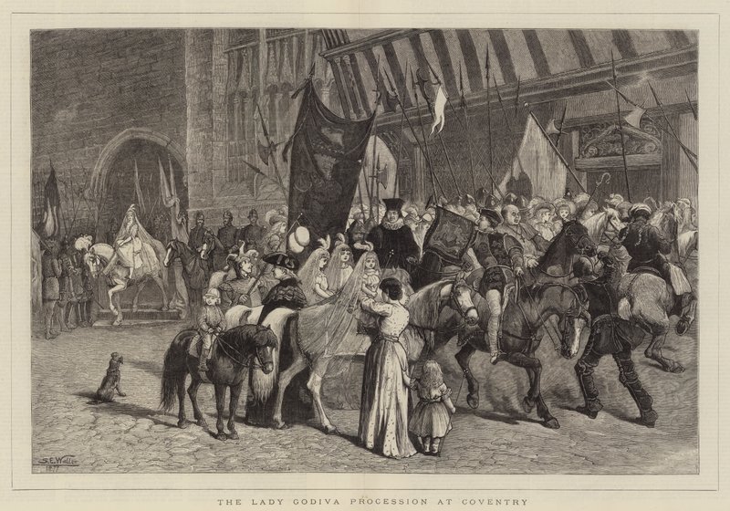 La processione di Lady Godiva a Coventry da Samuel Edmund Waller