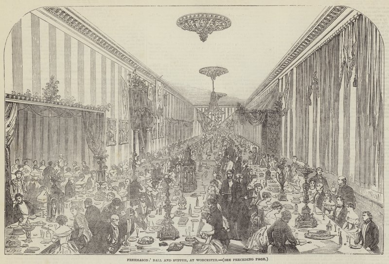 Ballo e cena dei massoni, a Worcester da Samuel Read