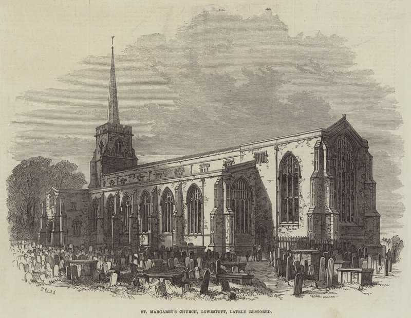 Chiesa di Santa Margherita, Lowestoft, recentemente restaurata da Samuel Read