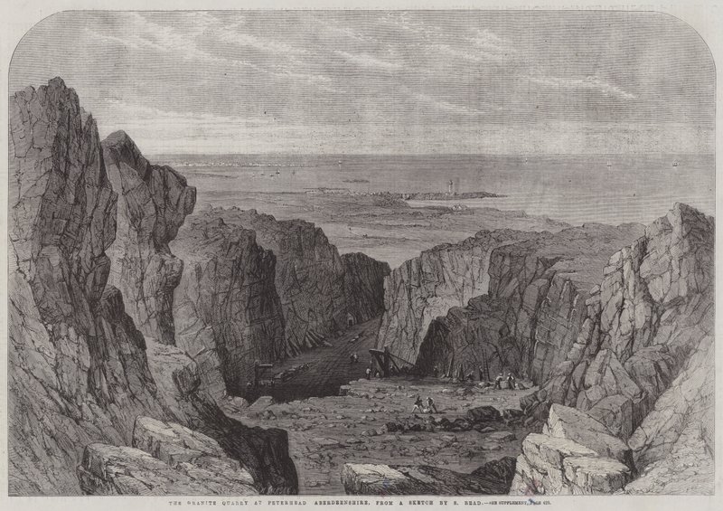 La cava di granito a Peterhead, Aberdeenshire da Samuel Read