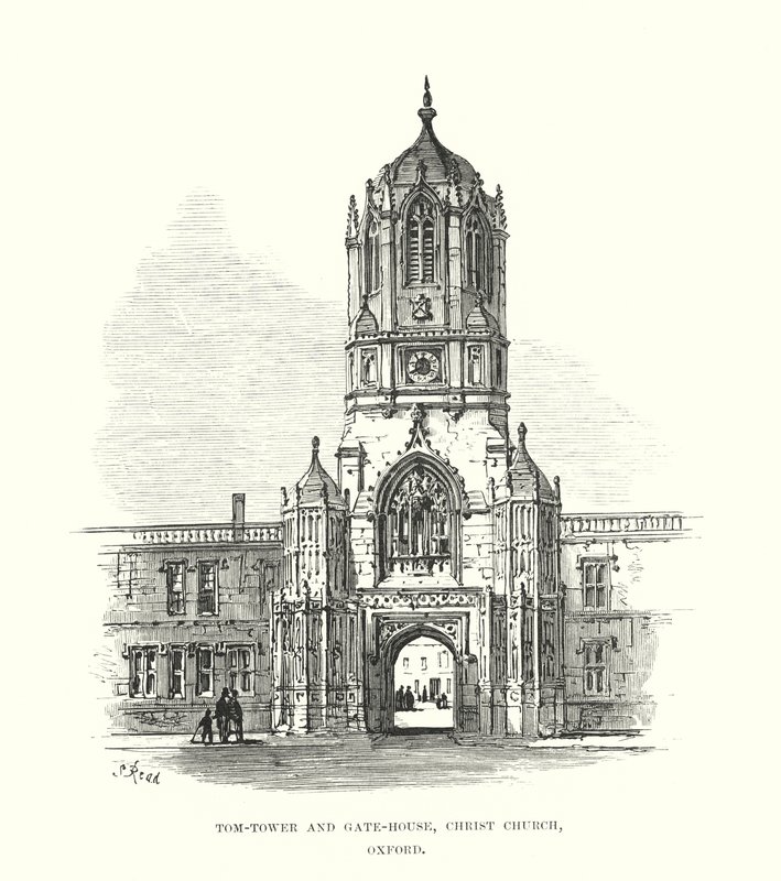 Tom-Tower e Gate-House, Christ Church, Oxford da Samuel Read