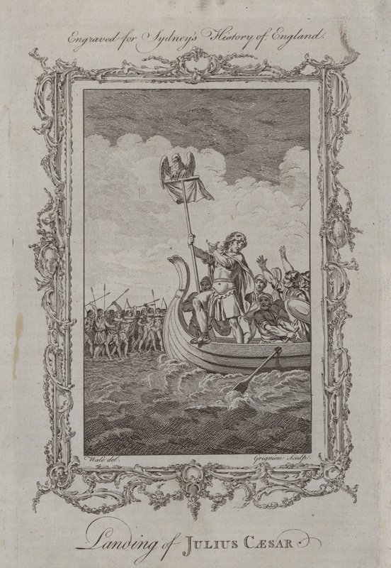 Sbarco di Giulio Cesare da Samuel (after) Wale