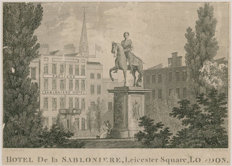 Hotel de Sabloniere, Leicester Square, Londra da Samuel Rawle