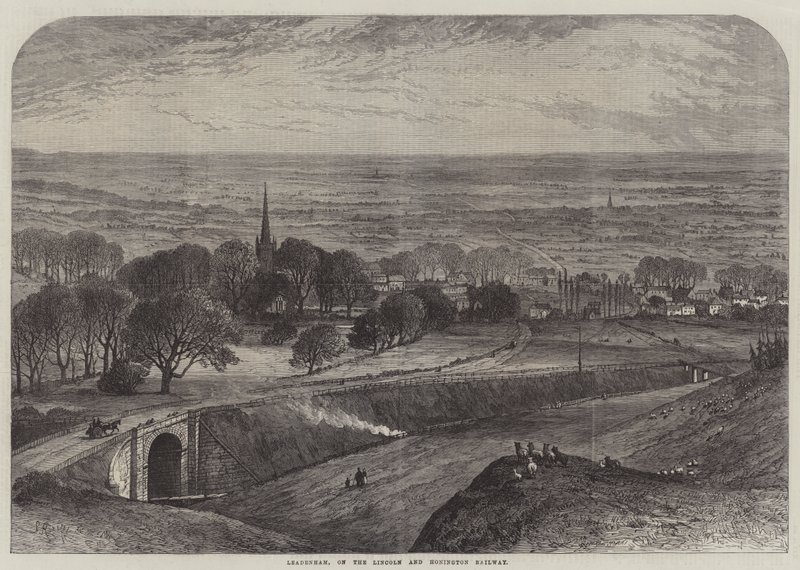 Leadenham, sulla Ferrovia Lincoln e Honington da Samuel Read