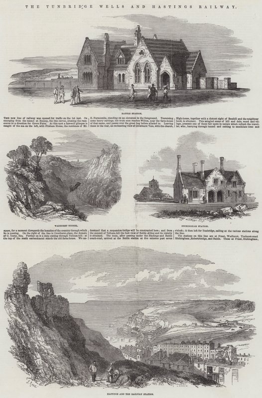 La ferrovia di Tunbridge Wells e Hastings da Samuel Read
