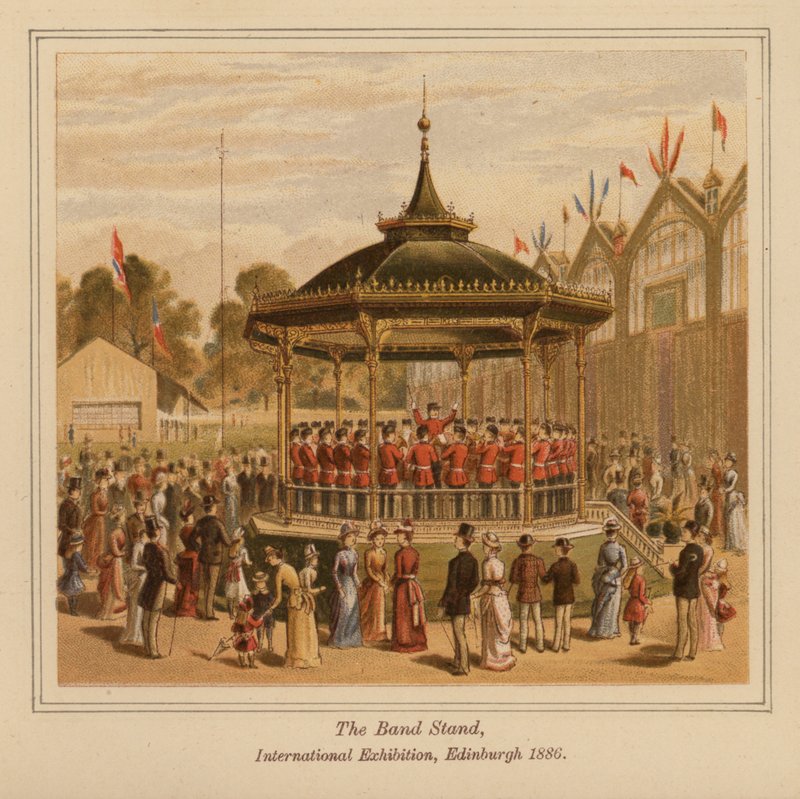 Il Padiglione della Banda, Esposizione Internazionale, Edimburgo da Scottish School