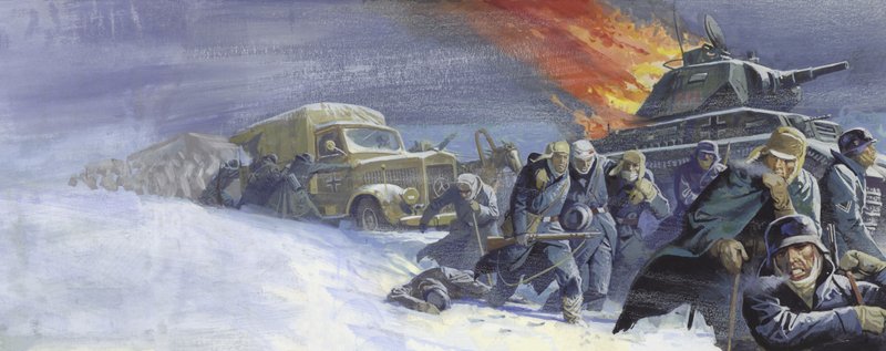 Soldati tedeschi dopo la battaglia di Stalingrado da Severino Baraldi
