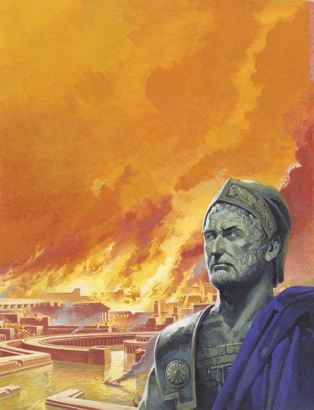 Annibale con Cartagine in fiamme da Severino Baraldi
