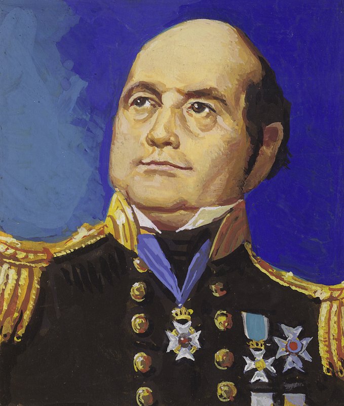 Sir John Franklin (gouache su carta) da Severino Baraldi