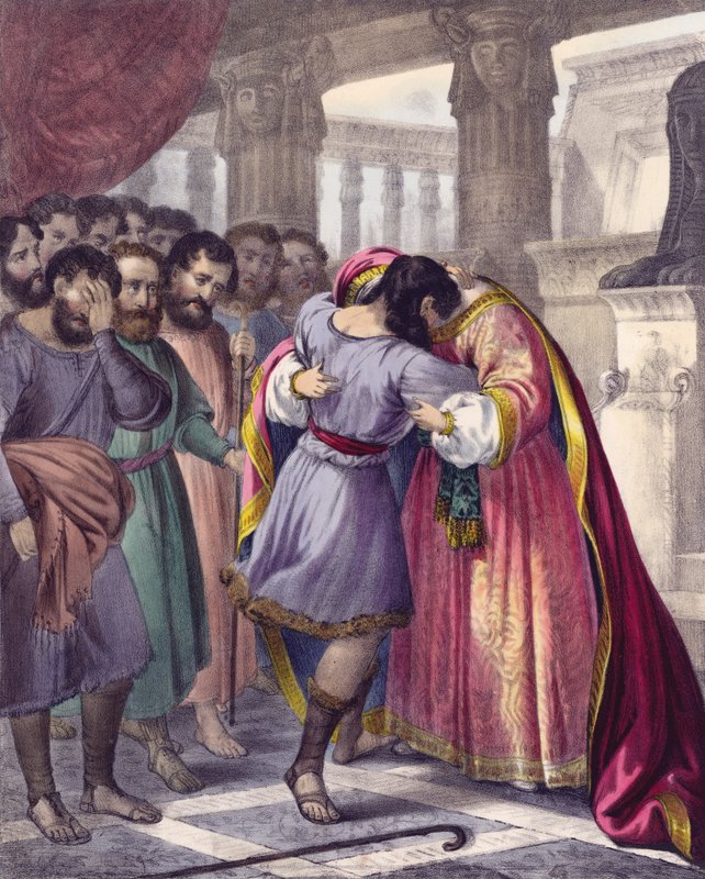 Il perdono di Giuseppe ai suoi fratelli da Siegfried Detler Bendixen