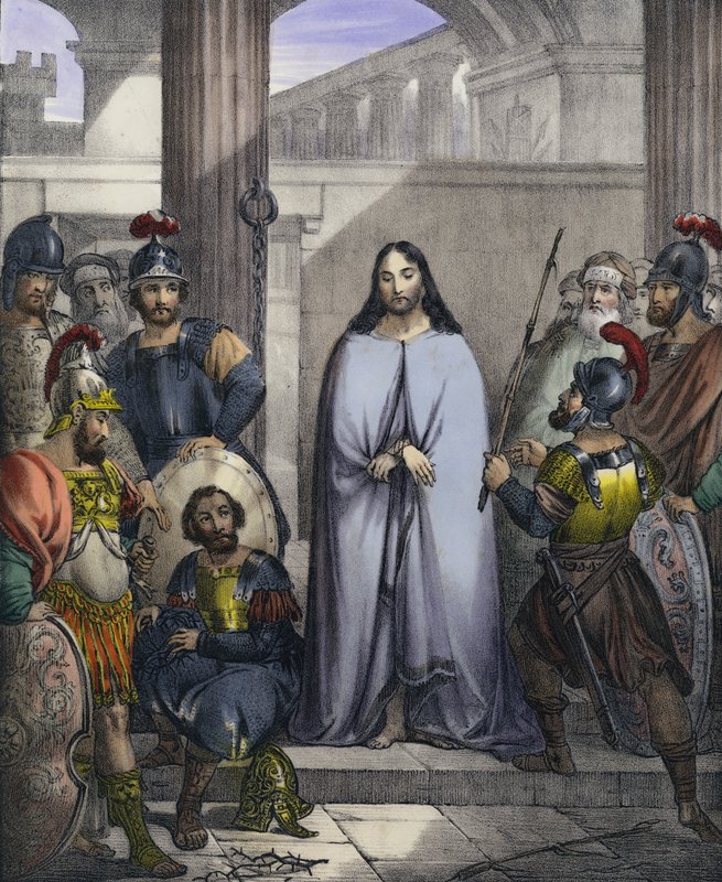I soldati romani scherniscono Cristo da Siegfried Detler Bendixen