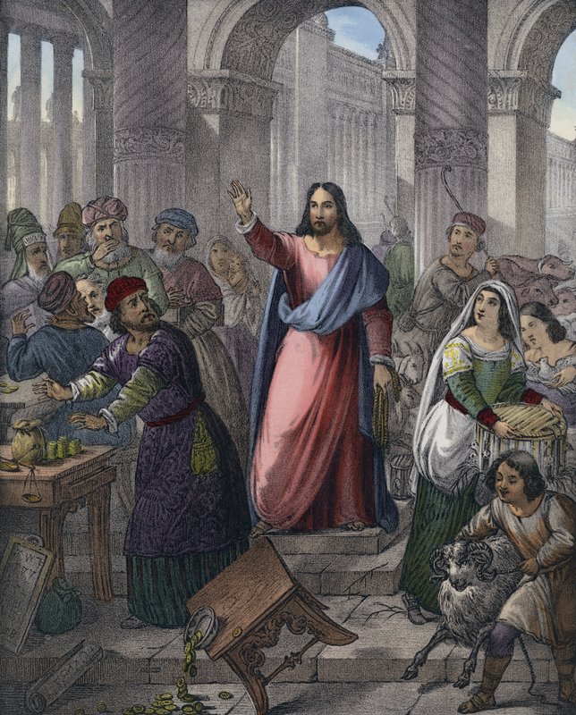 Cristo purifica il tempio da Siegfried Detler Bendixen