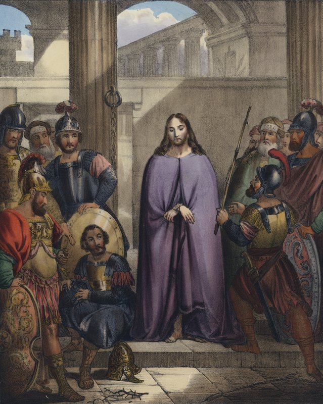 I soldati romani scherniscono Cristo da Siegfried Detler Bendixen