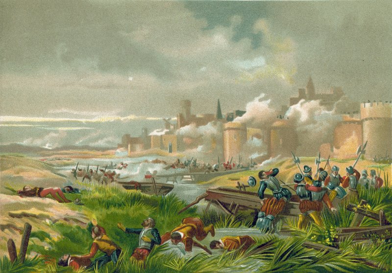 Battaglia di San Quintino, Francia, 1557 da Spanish School