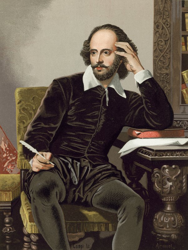 William Shakespeare, scrivendo da Spanish School